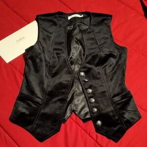Elegant Black Buttoned Vest